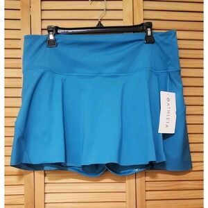NWT Athleta Ace Tennis Skort 13.5", Teal Blue SIZE XL